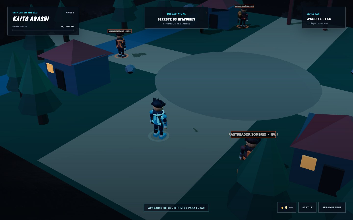 Captura do jogo 3D Shinobi Duel